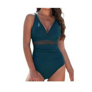 ONE PIECE TUMMY CONTROL BATHING SUIT, S, 4D-144SWIM002